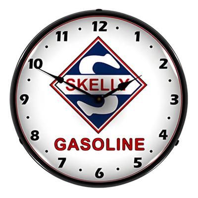 Collectable Sign and Clock Skelly Gasoline Backlit Wall Clock