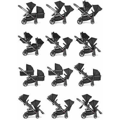 Peg Perego YPSI + Primo Viaggio 4-35 Nido K Twin Travel System Bundle - Vanilla Blend / True Black
