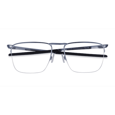 Unisex s square Blue Metal Prescription eyeglasses - Eyebuydirect s Oakley Voon