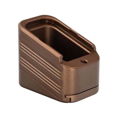 TRYBE Defense Magazine Extension Base Pad Glock 17/17L/19X/22/34/45 9mm/.40 S&W 4/5-Round FDE MAGEXTG174/5-FDE-5RD