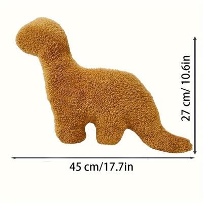 TEMU 1pc Dino Nugget Pillow Chicken Nugget Plush Pillow Cartoon Dinosaur Stuffed Animal Plush For Kids Baby Gift [ Decor][christmas Gift ][thanksgiving]