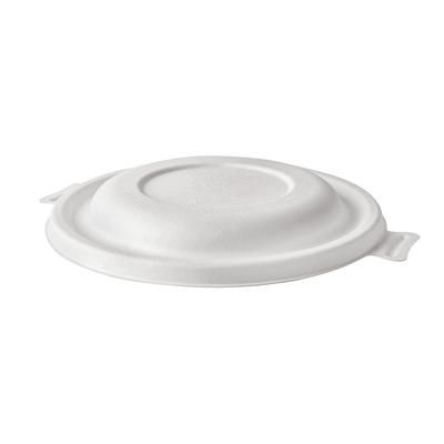 Eco Products EP-BLDLIDNFA WorldView Dome Lid for Molded Fiber Bowls - Molded Fiber, White, Fits 24-46-oz. Coupe Bowls, Case of 400