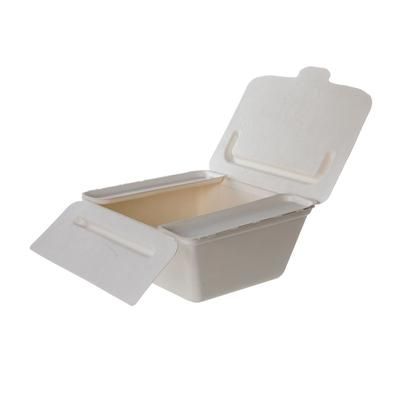 Eco Products EP-FSC84NFA 84 oz Vanguard Folia Take-Out Container - Molded Fiber, White, Case of 150