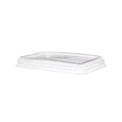 Eco Products EP-SCRC16LIDLR WorldView Flat Lid for 12 to 16 oz Rectangular Take-Out Containers - PET, Clear