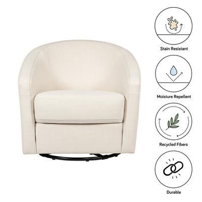 Babyletto Madison Swivel Glider - Performance Natural Eco-Twill