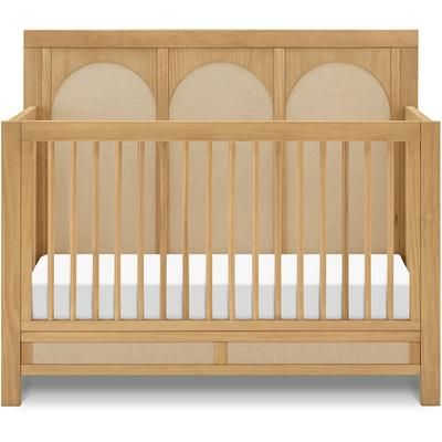 Namesake Eloise 4-in-1 Convertible Crib - Honey and Performance Sand Eco-Weave