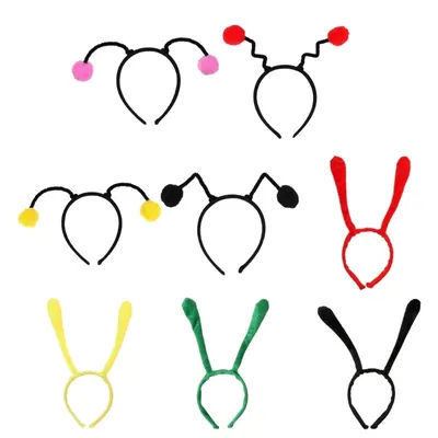 634C Sweet Cosplay Cartoon Antenna Headband Childrens Day Cosplay Plush Hairband