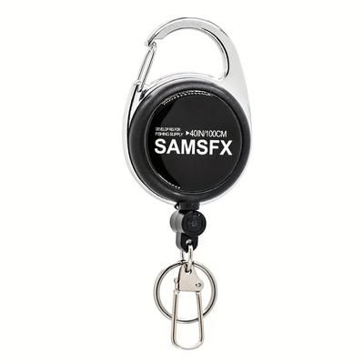 TEMU Samsfx Fly Fishing Retractor With Retractable Measuring Tape, Retractable Tape Measure, Outdoor Sports Accessories 100cm/40inches