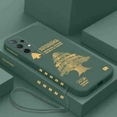 Lebanon Passport Phone Case For Samsung Galaxy S24 S23 S22 S21 S20 S10 S9 Note 20 10 Ultra Plus Pro FE 4G 5G Cover