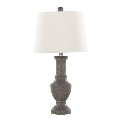 Chateau 26" Polyresin Table Lamp - Set Of 2 by Lumisource in Brushed Nickel White