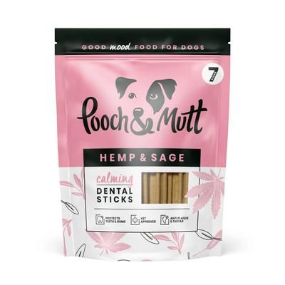 1x251g Hemp & Sage Calming Dental Sticks Pooch and Mutt dog treats
