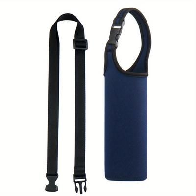 TEMU 1pc Non-slip Cup Sleeve With Strap, Portable Solid Color Water Cup Cover, Cup Accessories