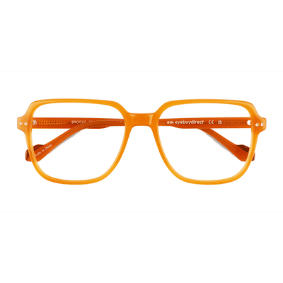 Male s square Orange Acetate Prescription eyeglasses - Eyebuydirect s Brooke