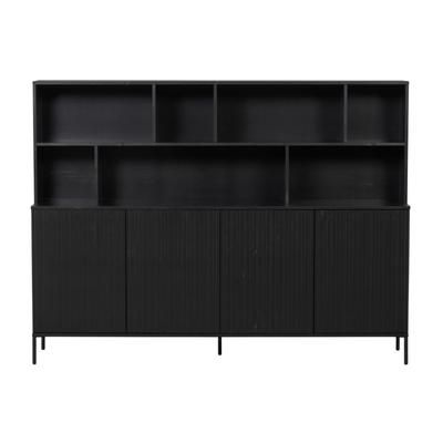 Contenitore in legno di pino nero con design moderno