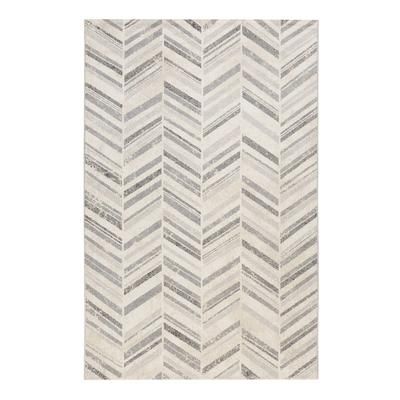 Tappeto da esterno tessuto fantasia a rombi vintage grigio 120x170