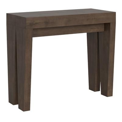 Consolle allungabile 90x40/196 cm effetto legno noce