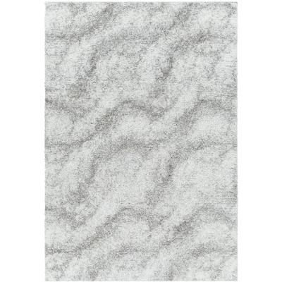 Tappeto Shaggy Moderno Avorio/Grigio 160x213