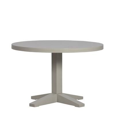 Tavolo rotondo in legno di mango bianco