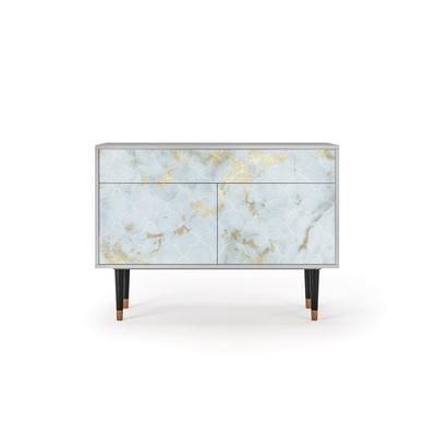 Credenza bianca chiaro 2 cassetti e 2 ante L 115 cm