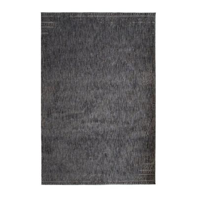 Tappeto extra morbido con motivo usurato, grigio e nero, 160x230