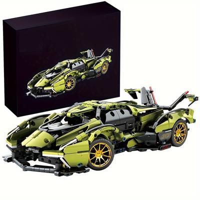 TEMU Sports Car Building Blocks Toys Adults Kits, 1:14 Moc Building Set Raceing Car Model (1039 Pieces)