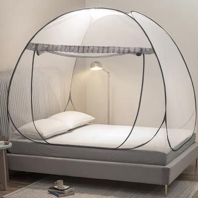 TEMU Summer Tent Net No Installation Sitting Bed Net U-shaped Zipper Net Anti-fall Anti- Net Outdoor Portable Net
