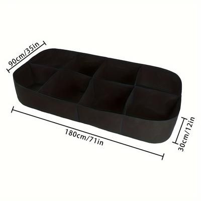 TEMU Space-saving 8-section Fabric Raised Garden Bed - Breathable, Non-woven Planter For Vegetables, Flowers & Herbs - Easy Weeding & Harvesting, Outdoor Use
