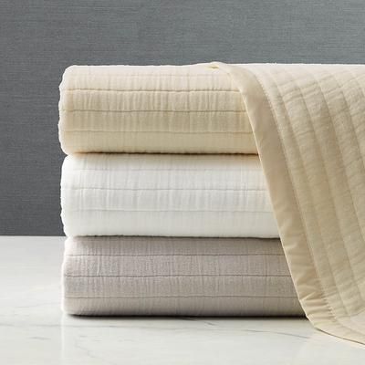 Cloud Cotton Gauze Blanket - Ivory, Ivory King - Frontgate