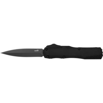 Kershaw Livewire Automatic Folding Knife 3.45in CPM MagnaCut Spear Point Blade Black PVD Black Aluminum Handle 9000DE