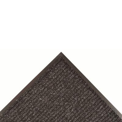 NoTrax 109S0023CH Brush Step Entrance Scraper Floor Mat, 2' x 3', 3/8" Thick, Charcoal, Gray
