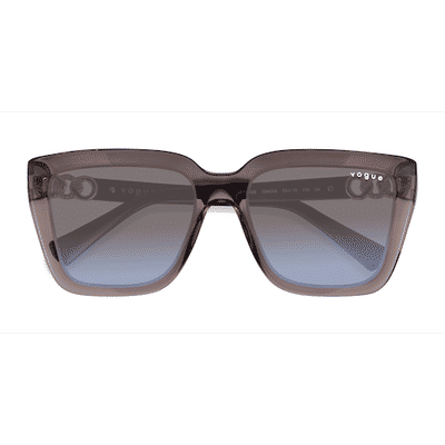 Female s square Clear Brown Plastic Prescription sunglasses - Eyebuydirect s Vogue Eyewear VO5575SB