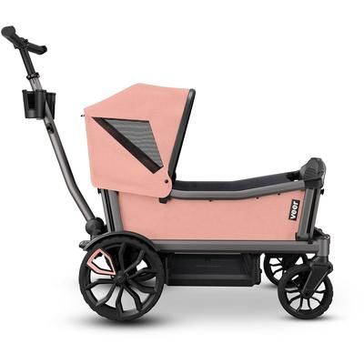 Veer Cruiser City (2 Seater) Stroller Wagon + Sidewall Kit + Canopy Bundle - Rose Quartz