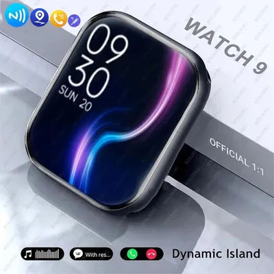 2025 AMOLED 2.05" HD Screen Smart Watch Women Series 8 Custom Dial 500+ Wireless Charging Men Smartwatch NFC GPS Tracker Watch 9