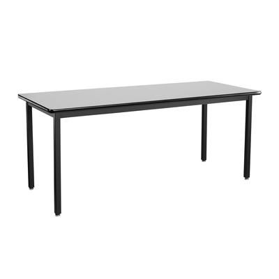 National Public Seating HDT7-3072HGY Rectangular Activity Table - 72"L x 30"W, Laminate Top, Grey Nebula, Gray