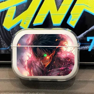 Anime Attack on Titan Transparent Case for Airpods Pro 3 2 1 Shingeki No Kyojin Levi Eren Yeager Airpod Cases TPU Earphone Cover