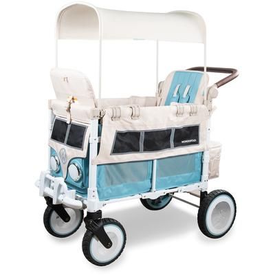 WonderFold VW2 Volkswagon Double (2 Seater) Stroller Wagon - Bondi Blue