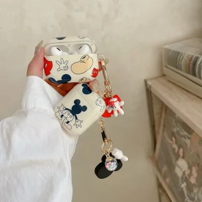Disney Mickey Minnie Mouse étui pour Airpods Pro 2, housse de protection pour écouteurs Bluetooth housse en TPU pour Airpods Pro étui pour filles hommes