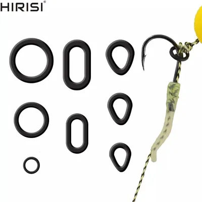 60 Pièces Anneaux de pêche pour hari rigs bouillette Pop Up Hookbait accessoires de pêcher carpe