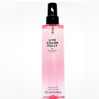 Kate Spade Makeup | Kate Spade Live Colorfully Fragrance Body Mist Spray For Women 8.4 Oz / 250 Ml | Color: Black/Pink | Size: Os