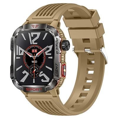 2024 nuovo orologio intelligente per chiamate bluetooth con bussola per pressione di altitudine per sport all'aria aperta con luci a led funzione di controllo del denaro smartwatch