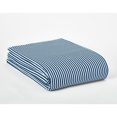 Mix and Match Flat Sheet by BrylaneHome in Navy Stripe (Size FULL)