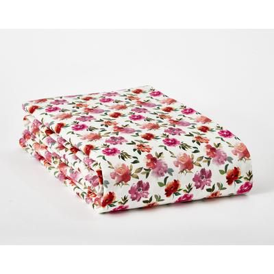 Mix and Match Flat Sheet by BrylaneHome in Rose Ditsy Floral (Size TWIN)