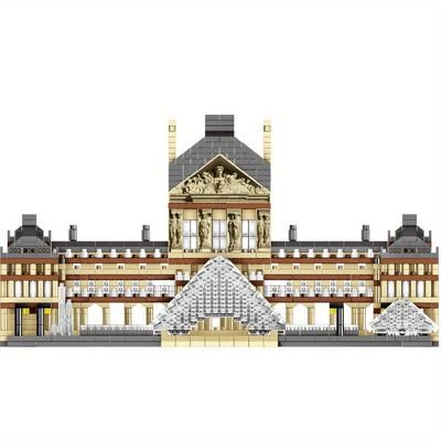 TEMU 3500 Pcs French Louvre Building Model, 3d Puzzle Education Building Blocks Set For Teens And Adults