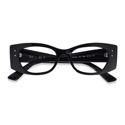 Unisex s oval Black Eco Friendly,Plastic Prescription eyeglasses - Eyebuydirect s Ray-Ban RB7327 Kat