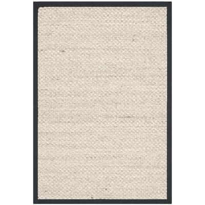 Tappeto Sisal Marmo/Nero 76 X 122 cm