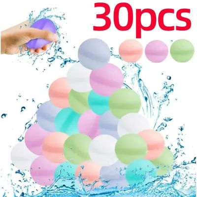 Reusable Water Balloons Toys Quick Fill Sealing Water Bomb for Summer Games Children's Adults Outdoor Activities Toy Gifts