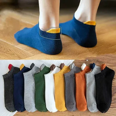 Chaussettes Courtes en Coton pour Homme, 10 Paires, Haute Qualité, Coupe Basse, Respirantes, Décontractées, Douces, pour dehors, Été