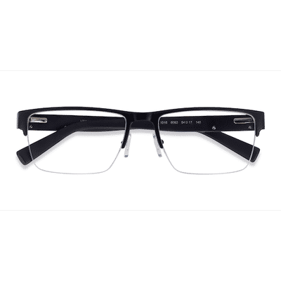 Unisex s rectangle Matte Black Metal Prescription eyeglasses - Eyebuydirect s Armani Exchange AX1018