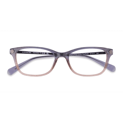 Female s horn Purple Glitter Gradient Acetate Prescription eyeglasses - Eyebuydirect s Coach HC6142