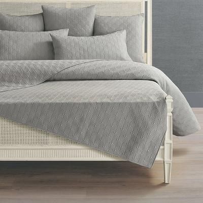 Elora Habutai Silk Quilted Bedding Collection - Ivory, Ivory Pillow Shams, Standard Ivory Pillow Sham - Frontgate